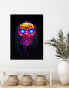 Borderland Mayhem Retro Mask by Christian Velazquez on GIANT ART - fuchsia game design