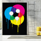 Melting Vinyl by David Iwane on GIANT ART - black vector illustration