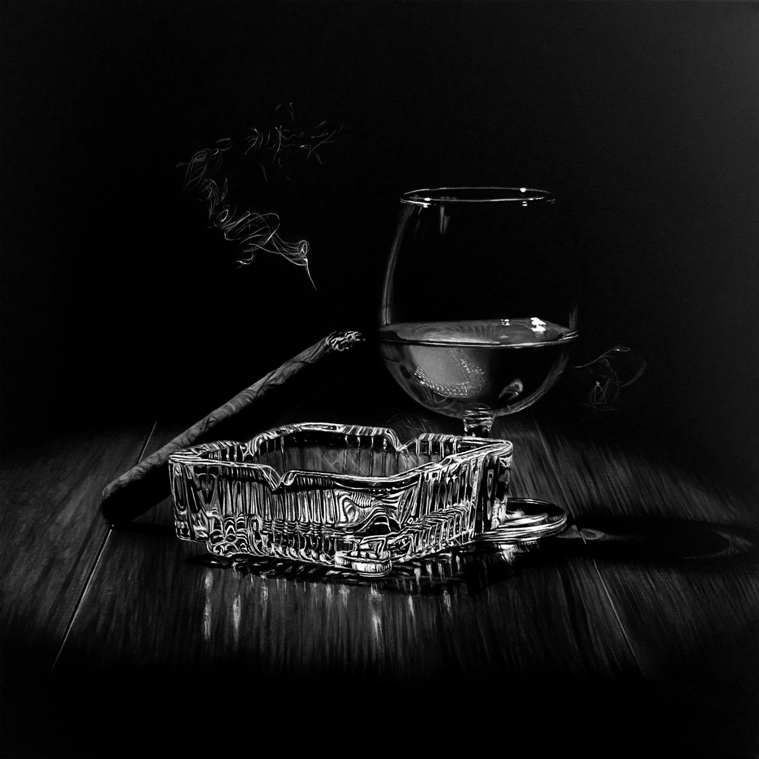 After Hours IV B-W by João Bello on GIANT ART - black mixed media