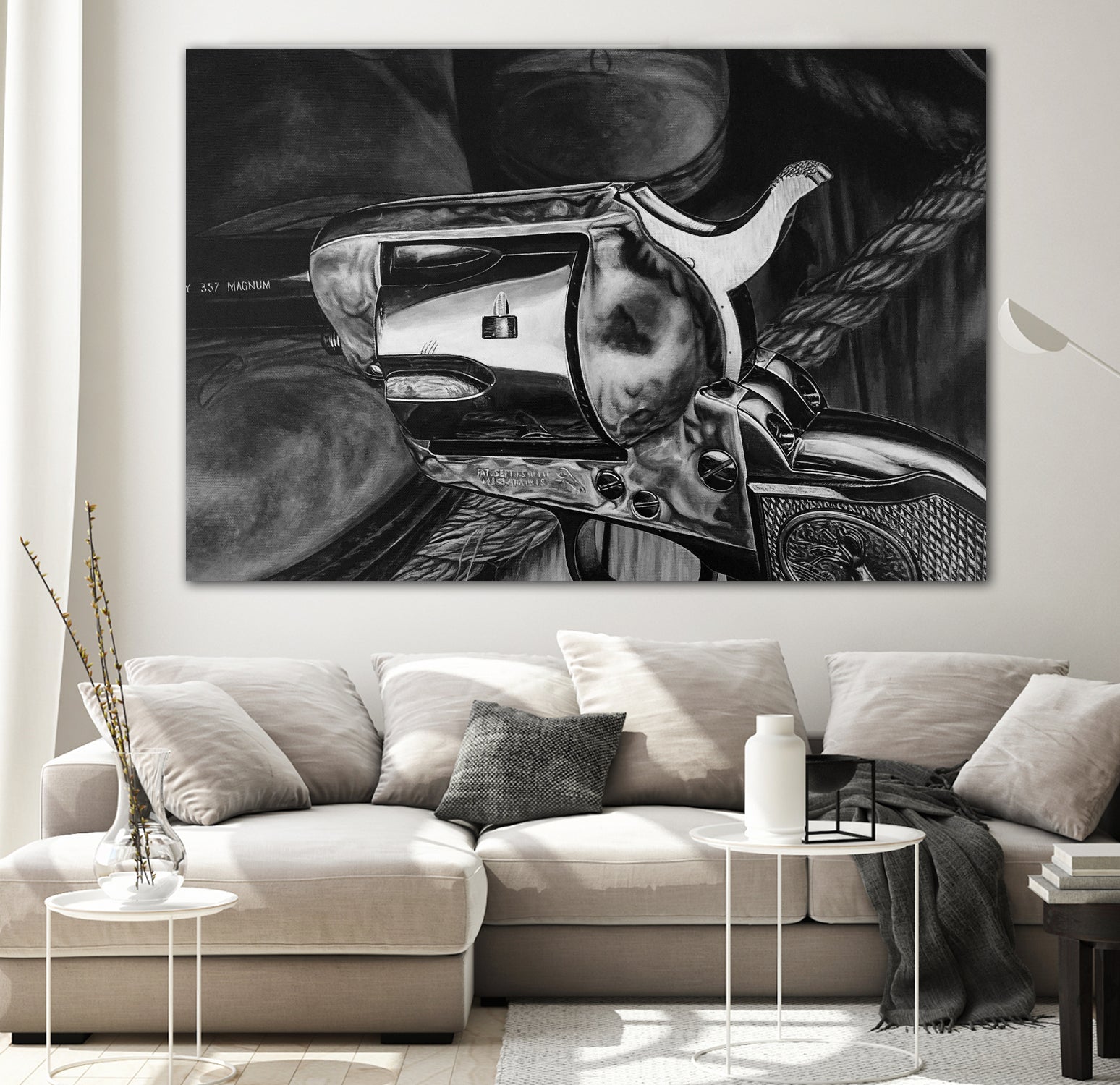 Wild West II B/W by João Bello on GIANT ART - black mixed media