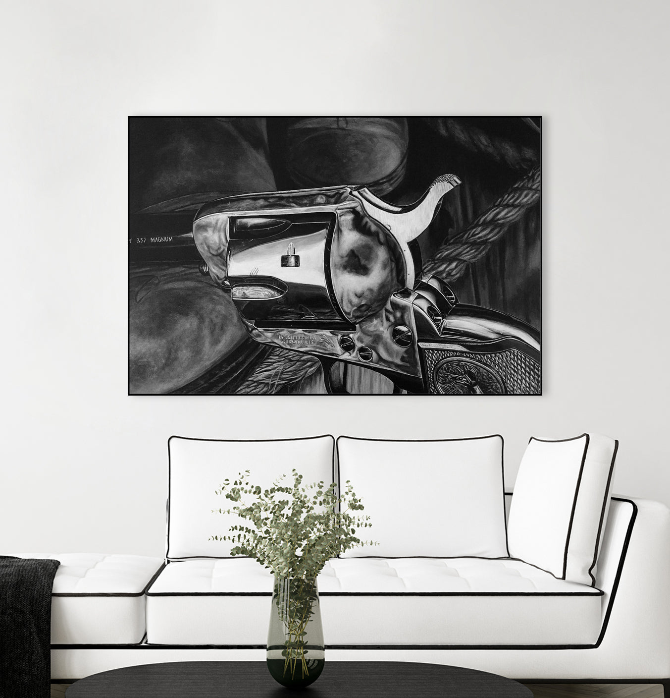 Wild West II B/W by João Bello on GIANT ART - black mixed media