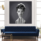 Lucille Ball by Rob Snow on GIANT ART - gray digital painting