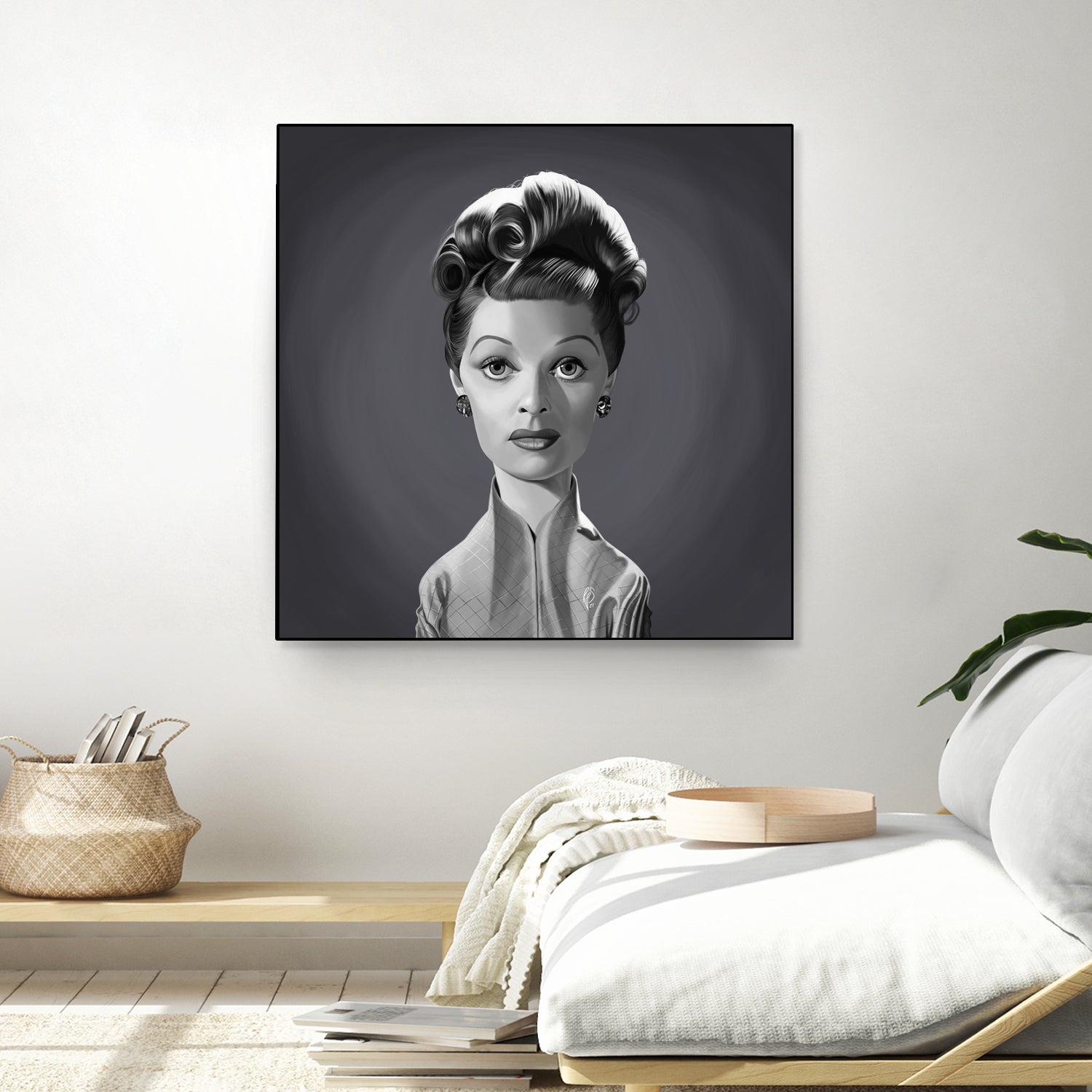 Lucille Ball by Rob Snow on GIANT ART - gray digital painting