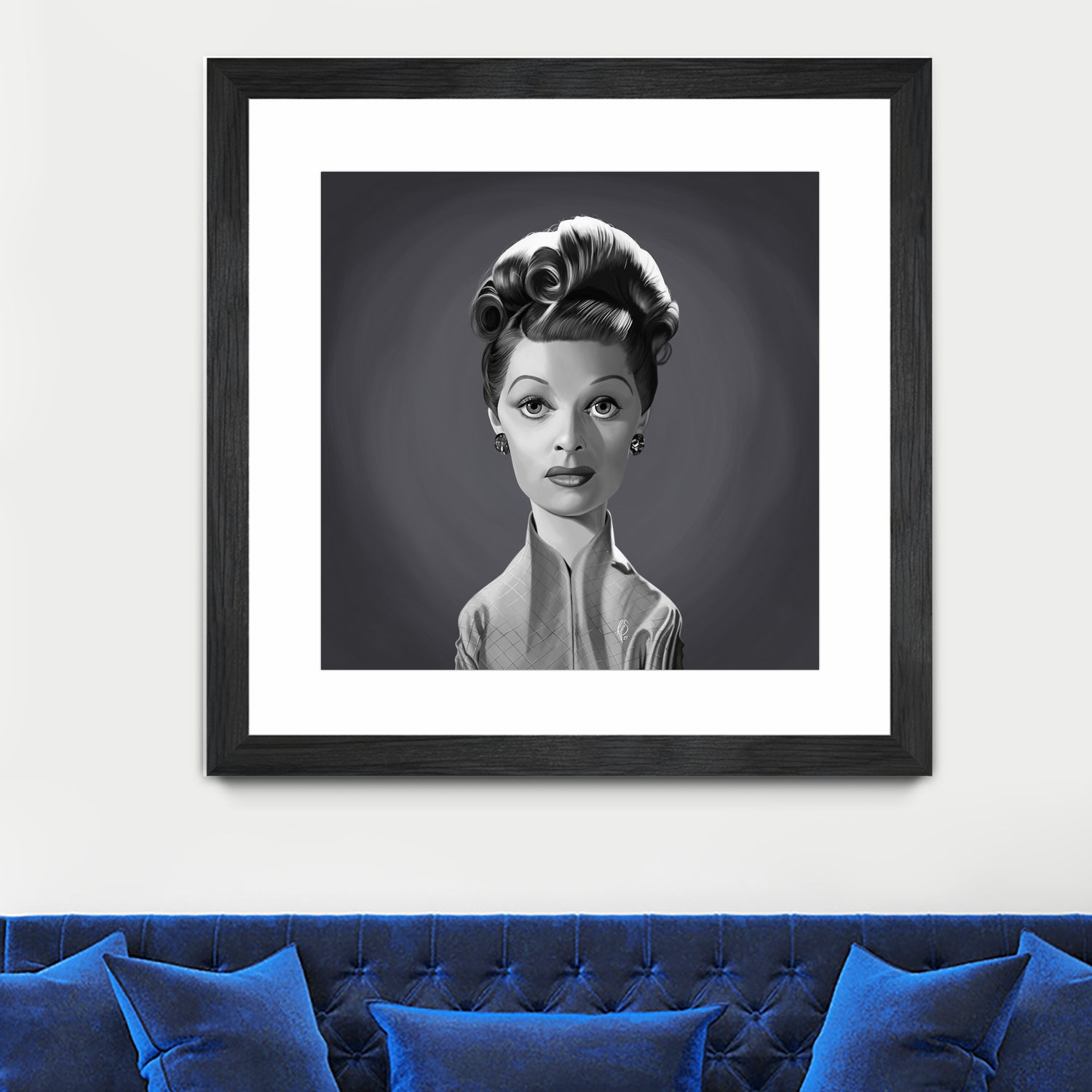 Lucille Ball by Rob Snow on GIANT ART - gray digital painting