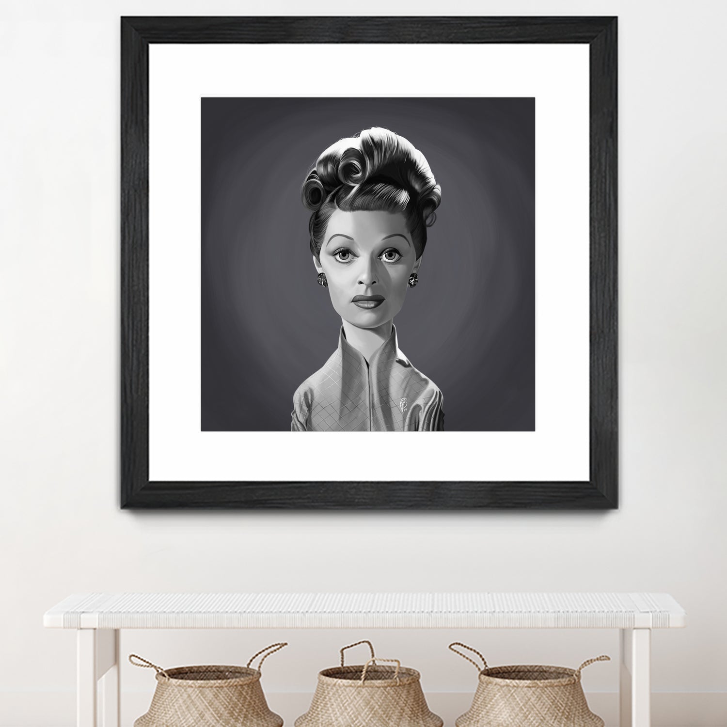 Lucille Ball by Rob Snow on GIANT ART - gray digital painting