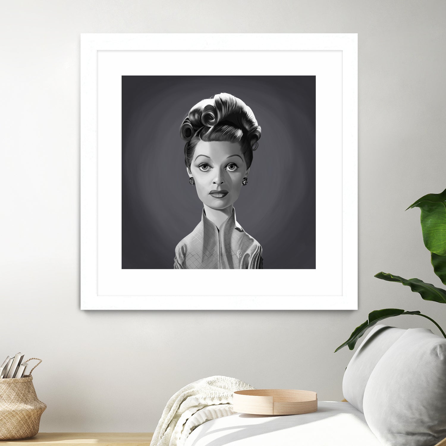 Lucille Ball by Rob Snow on GIANT ART - gray digital painting