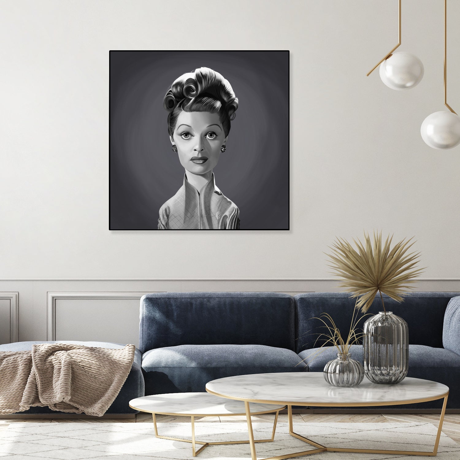 Lucille Ball by Rob Snow on GIANT ART - gray digital painting