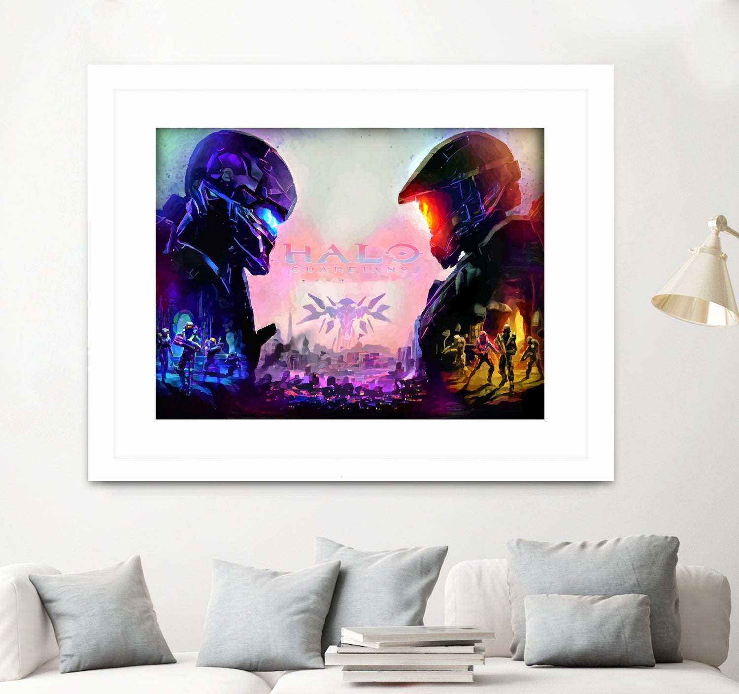 Halo Guardians retro by Christian Velazquez on GIANT ART - pink game design