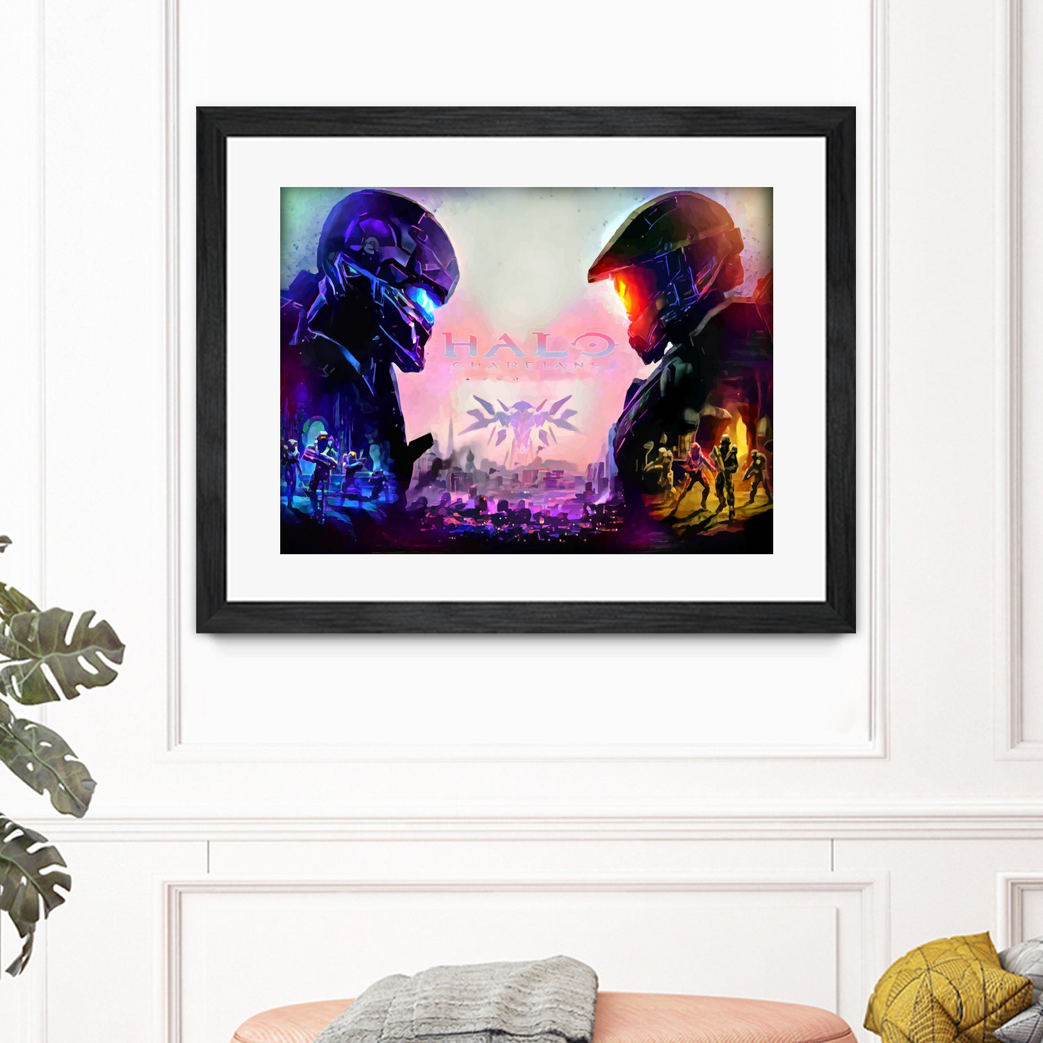 Halo Guardians retro by Christian Velazquez on GIANT ART - pink game design