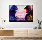 Halo Guardians retro by Christian Velazquez on GIANT ART - pink game design