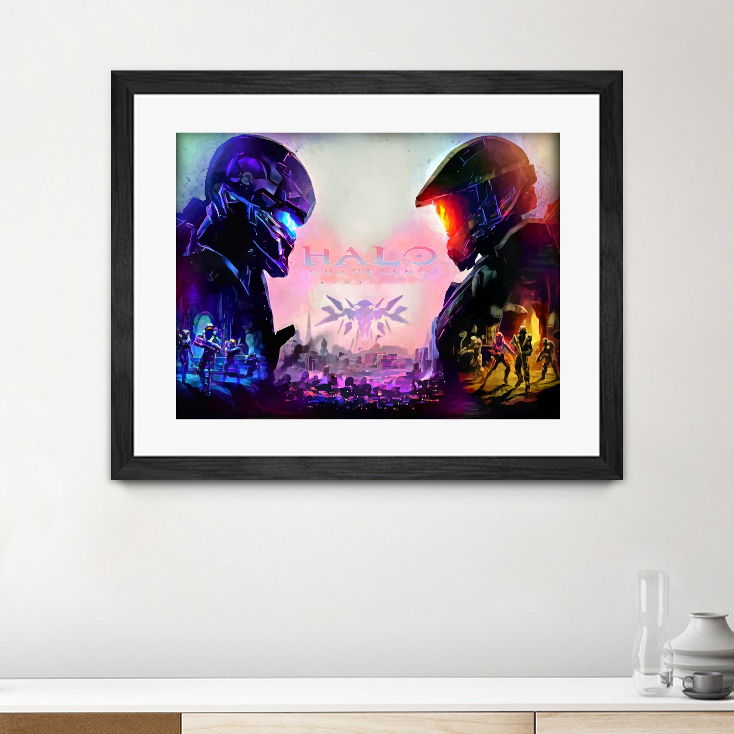 Halo Guardians retro by Christian Velazquez on GIANT ART - pink game design