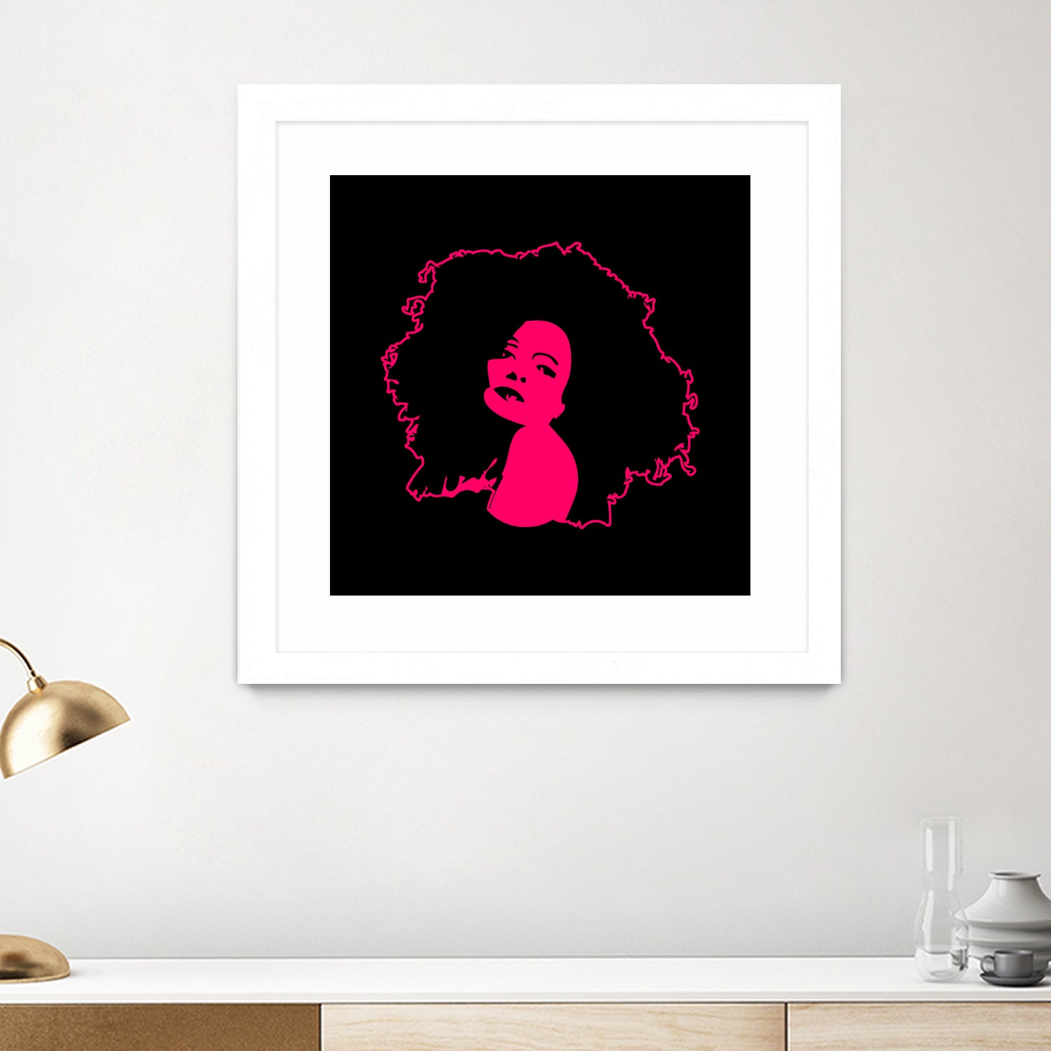 Diana Ross | Pop Art by William Cuccio on GIANT ART - pink digital painting