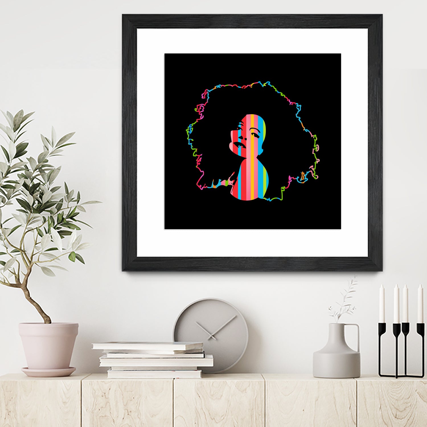 Diana Ross | Pop Art by William Cuccio on GIANT ART - black digital painting