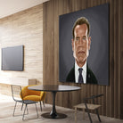 Arnold Schwarzenegger by Rob Snow on GIANT ART - gray digital painting