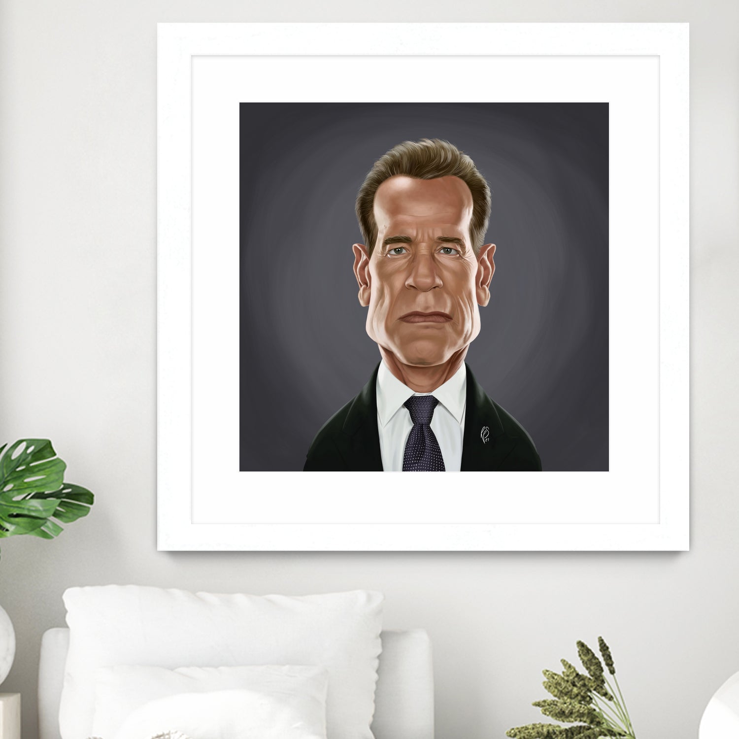 Arnold Schwarzenegger by Rob Snow on GIANT ART - gray digital painting