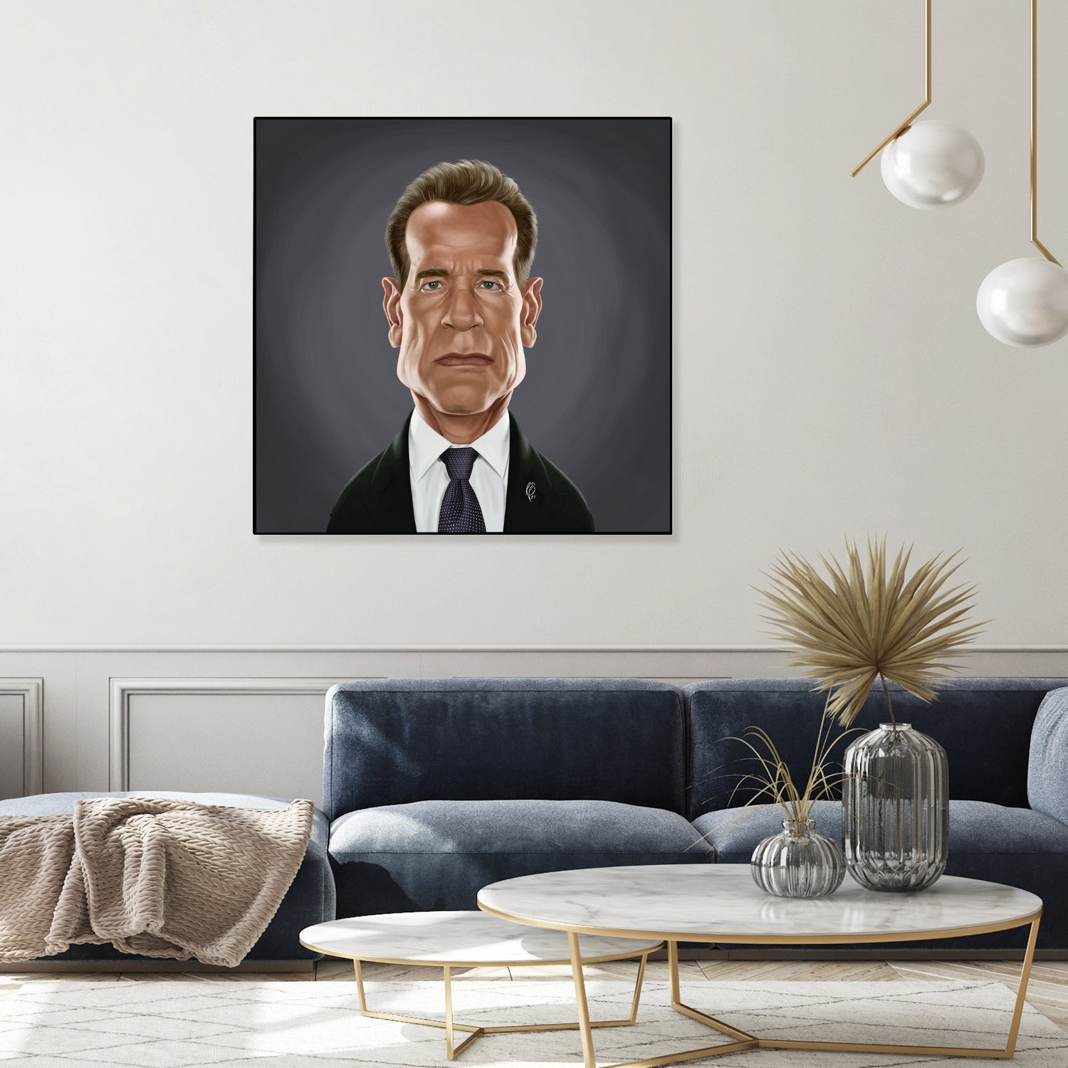 Arnold Schwarzenegger by Rob Snow on GIANT ART - gray digital painting