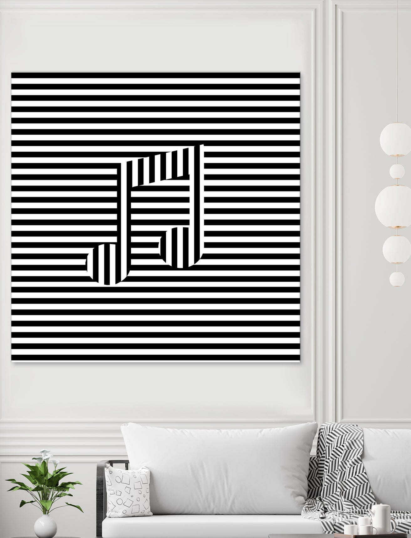 Music Note On Stripes by Georgi Zhelyazkov on GIANT ART - black vector illustration