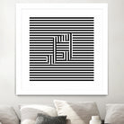 Music Note On Stripes by Georgi Zhelyazkov on GIANT ART - black vector illustration