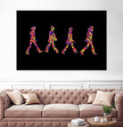 Beatles | Abbey Road | Pop Art by William Cuccio on GIANT ART - black digital painting