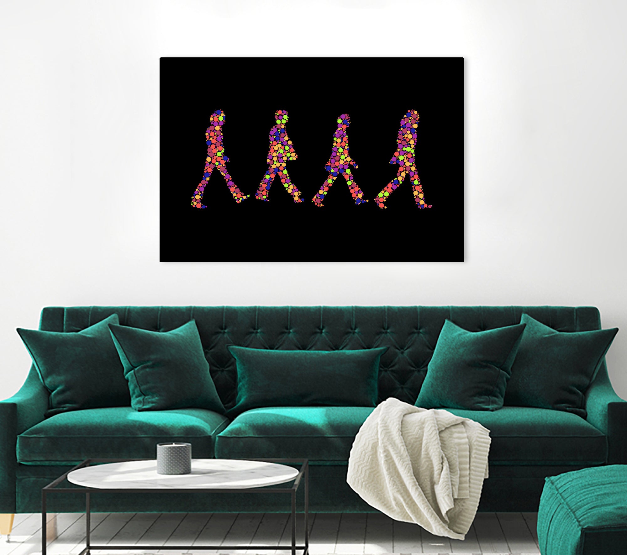 Beatles | Abbey Road | Pop Art by William Cuccio on GIANT ART - black digital painting