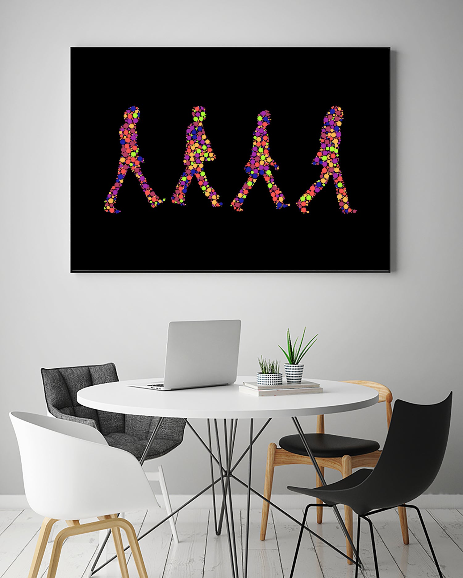 Beatles | Abbey Road | Pop Art by William Cuccio on GIANT ART - black digital painting