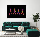 Beatles | Abbey Road | Pop Art by William Cuccio on GIANT ART - black digital painting