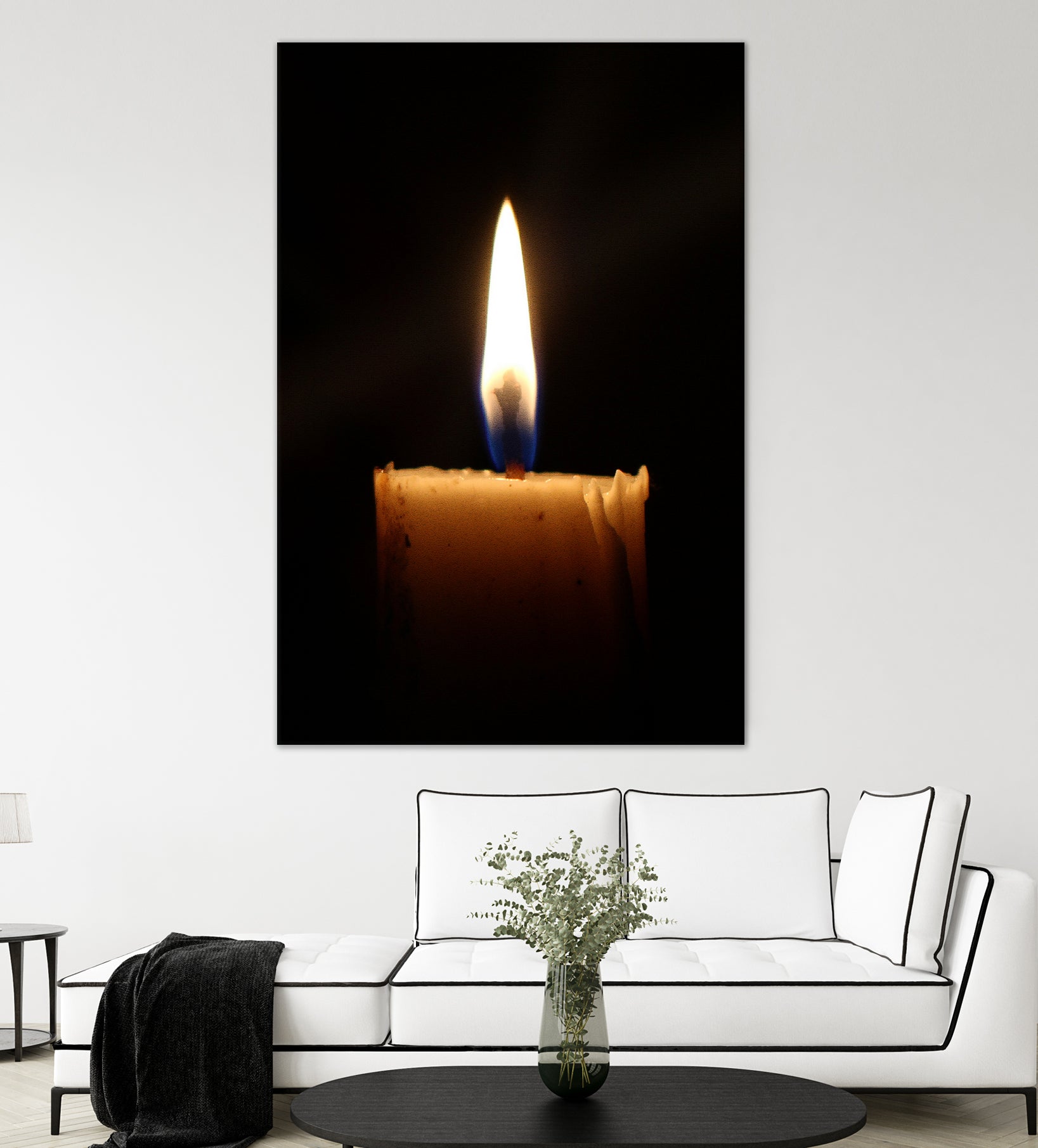 candle light burn by Ronny Sefria on GIANT ART - black photo illustration