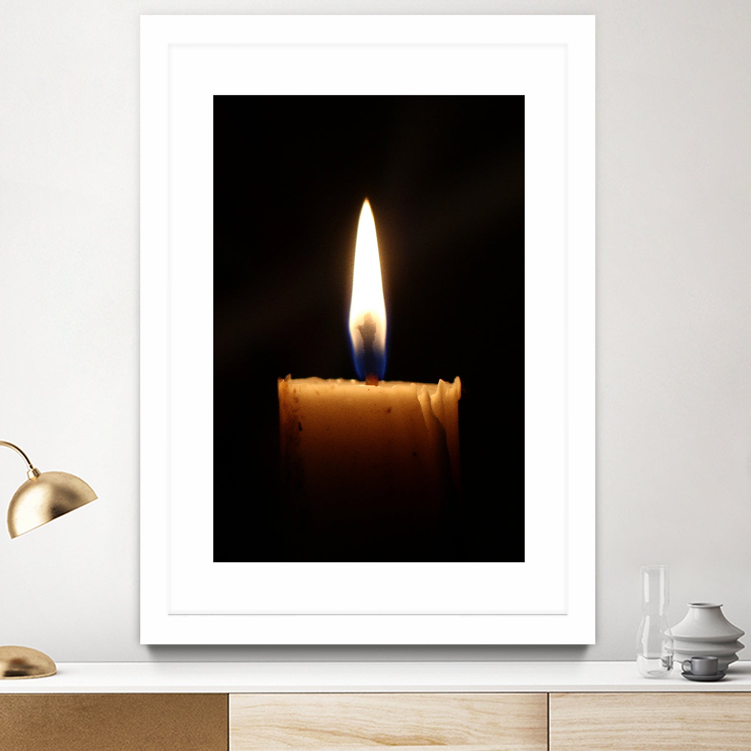 candle light burn by Ronny Sefria on GIANT ART - black photo illustration