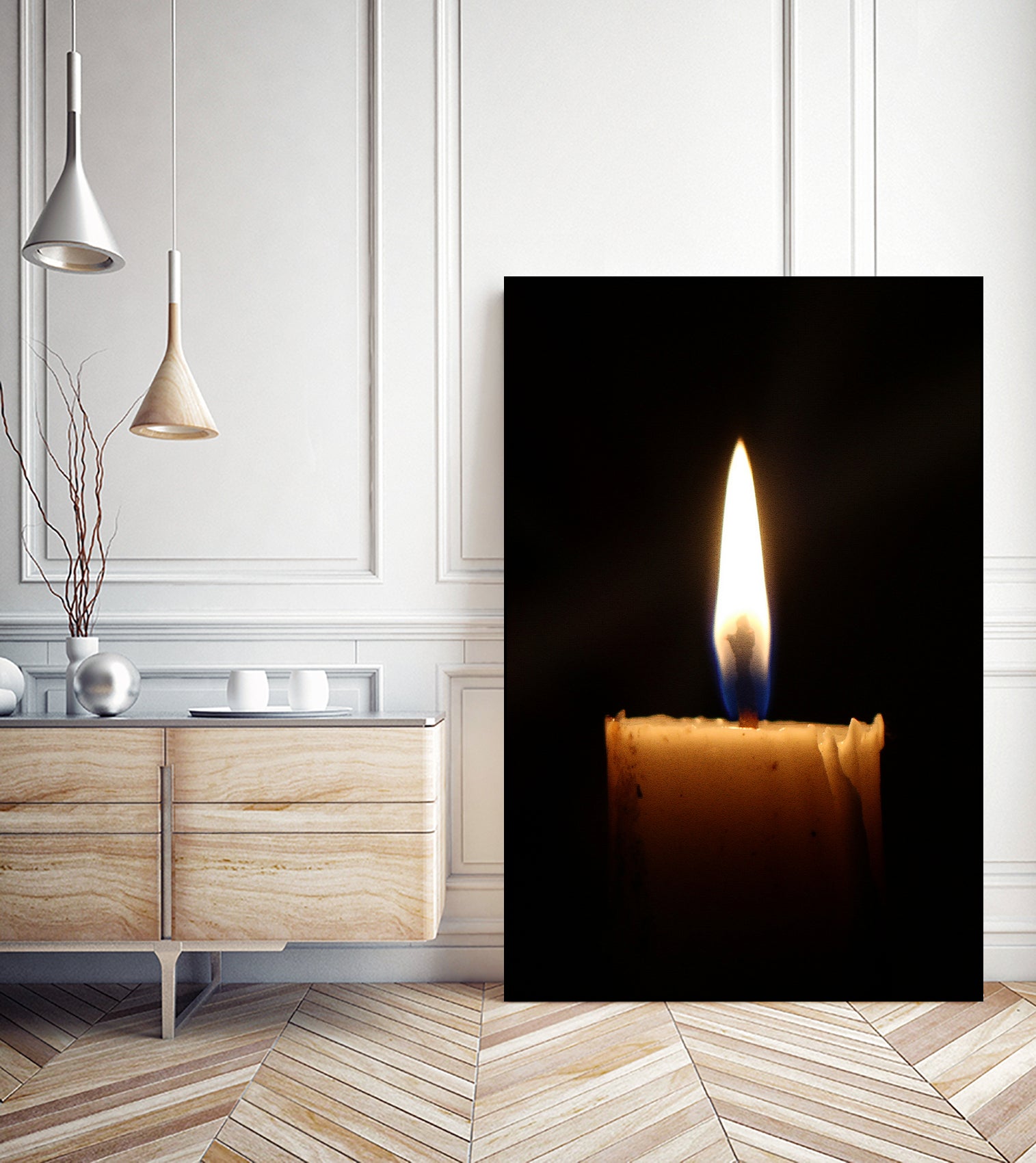 candle light burn by Ronny Sefria on GIANT ART - black photo illustration