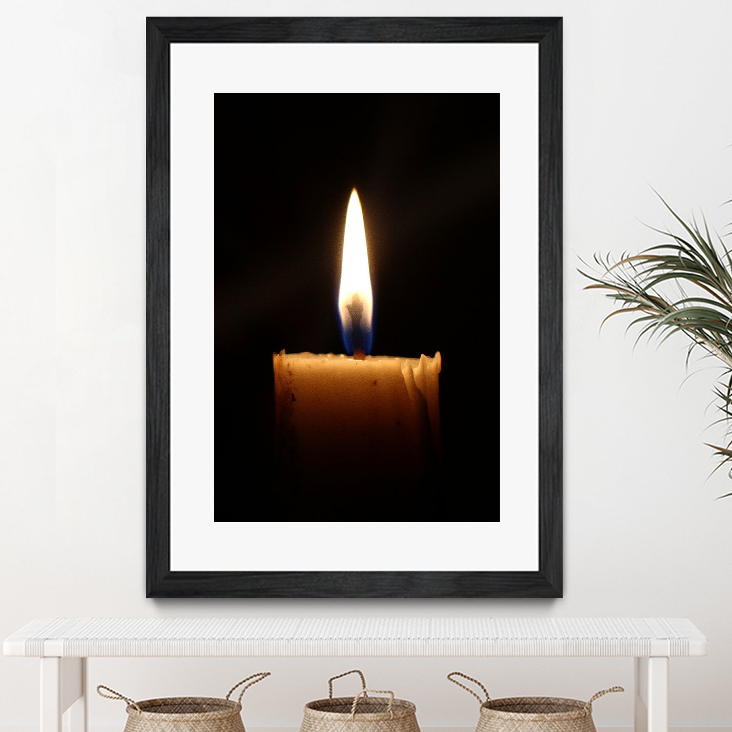 candle light burn by Ronny Sefria on GIANT ART - black photo illustration