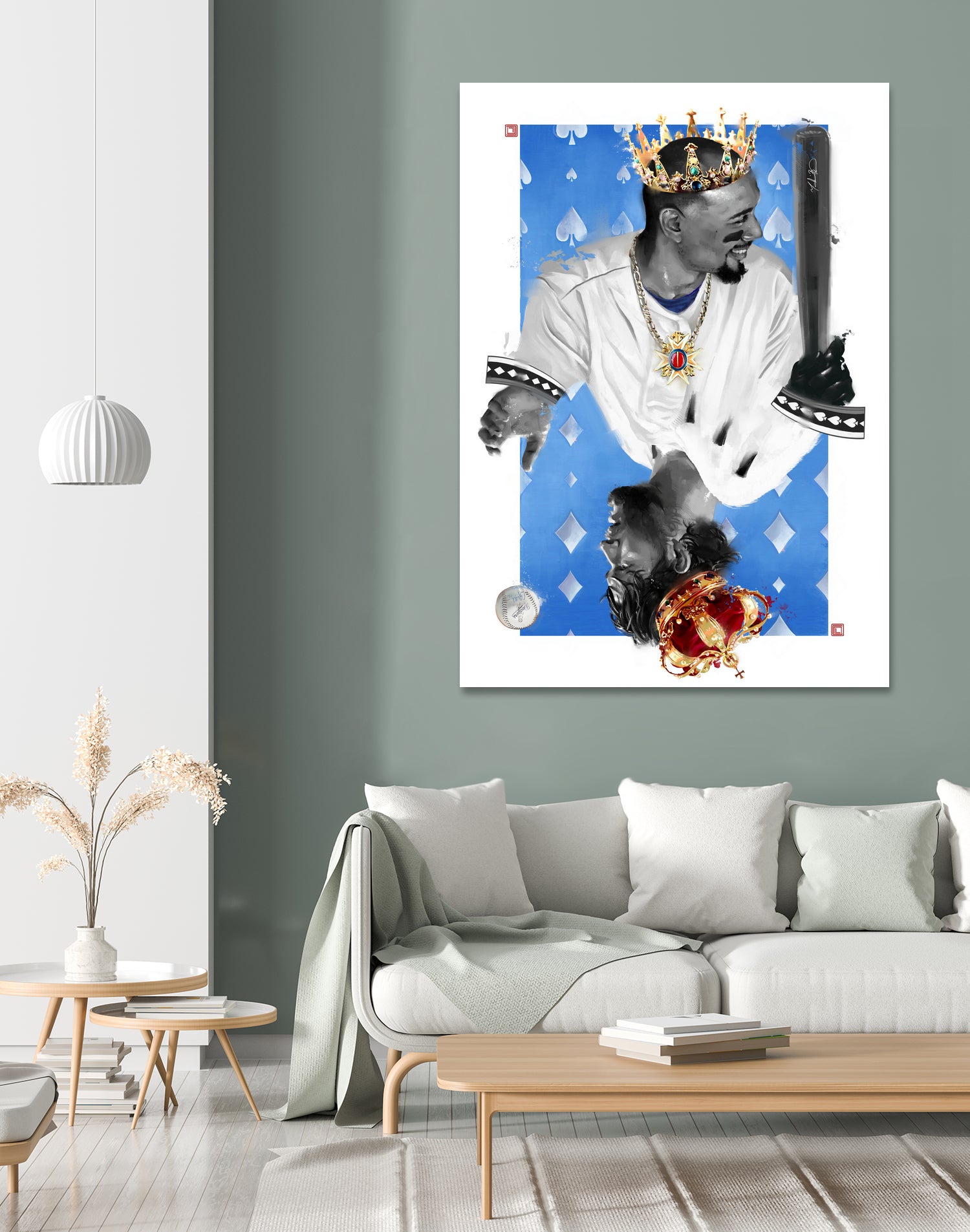 KINGS by Claudia Labarca on GIANT ART - blue digital painting