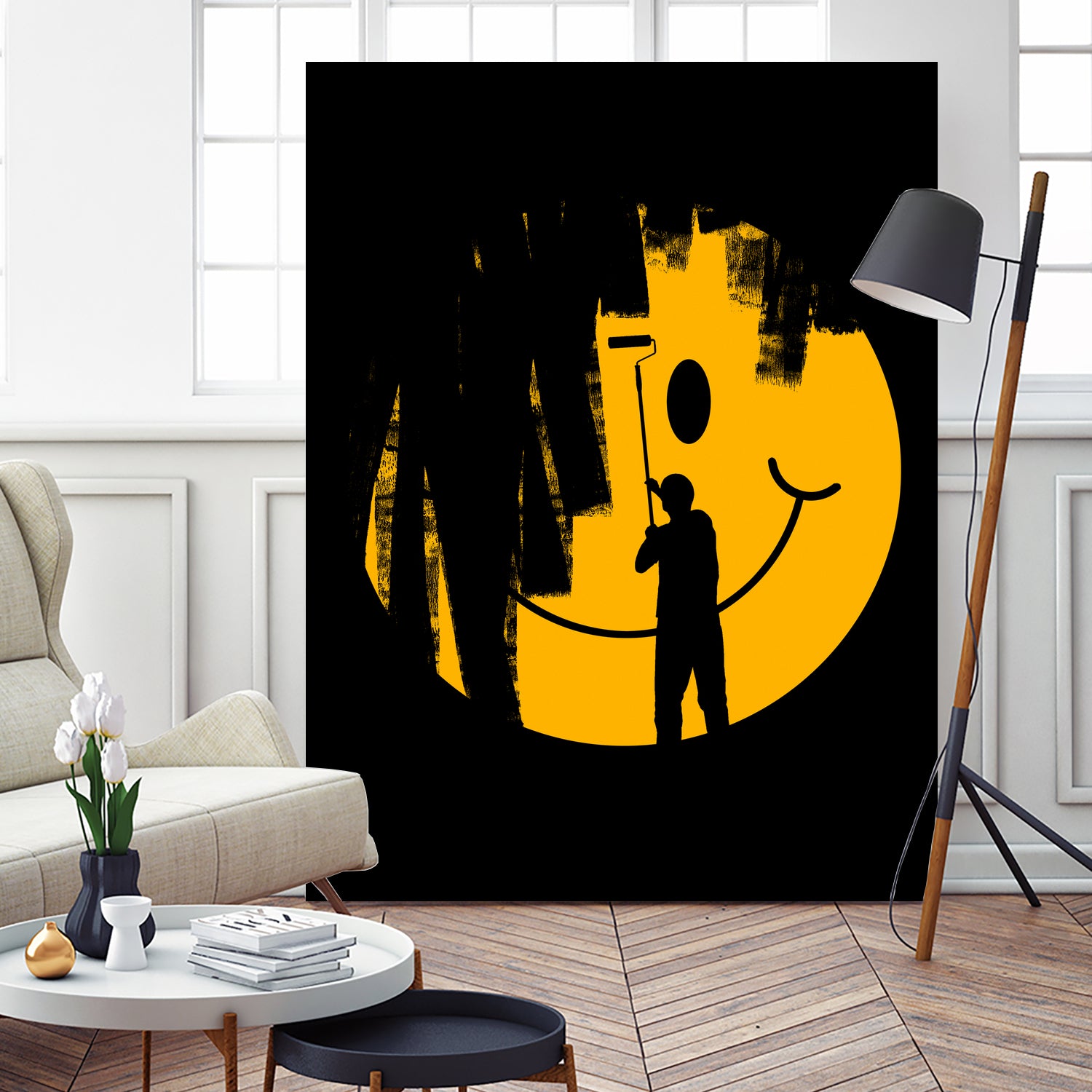 Unhappy by rob dobi on GIANT ART - yellow digital drawing