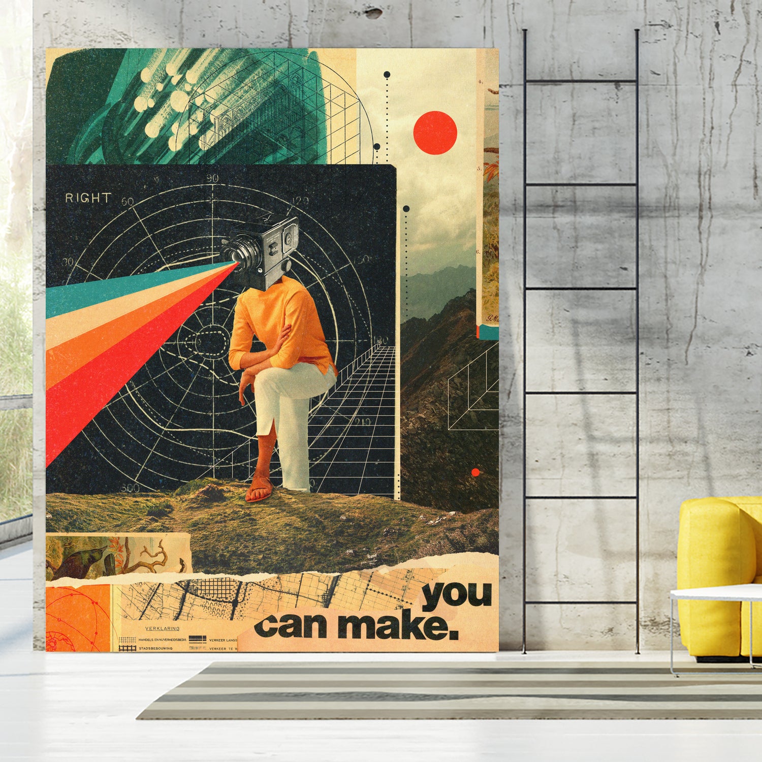 You can Make it Right by Frank Moth on GIANT ART - yellow photo illustration