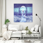 THE HIGH PRIESTESS TAROT CARD by Gloria Sánchez on GIANT ART - blue photo illustration