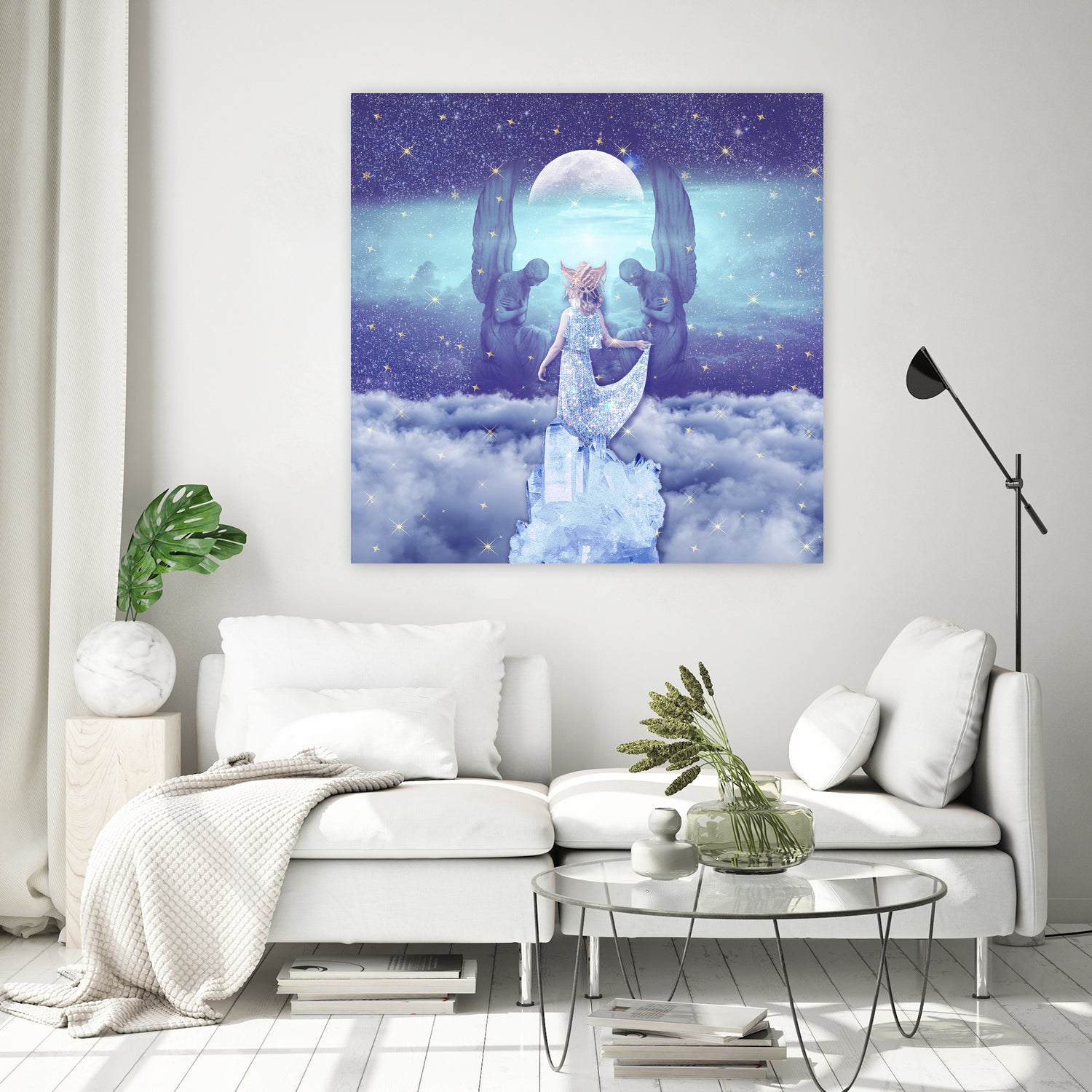 THE HIGH PRIESTESS TAROT CARD by Gloria Sánchez on GIANT ART - blue photo illustration