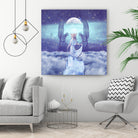 THE HIGH PRIESTESS TAROT CARD by Gloria Sánchez on GIANT ART - blue photo illustration