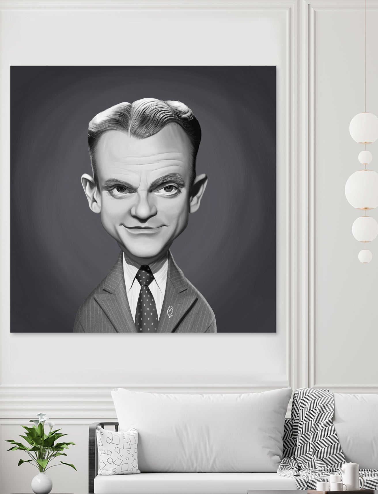 James Cagney by Rob Snow on GIANT ART - gray digital painting