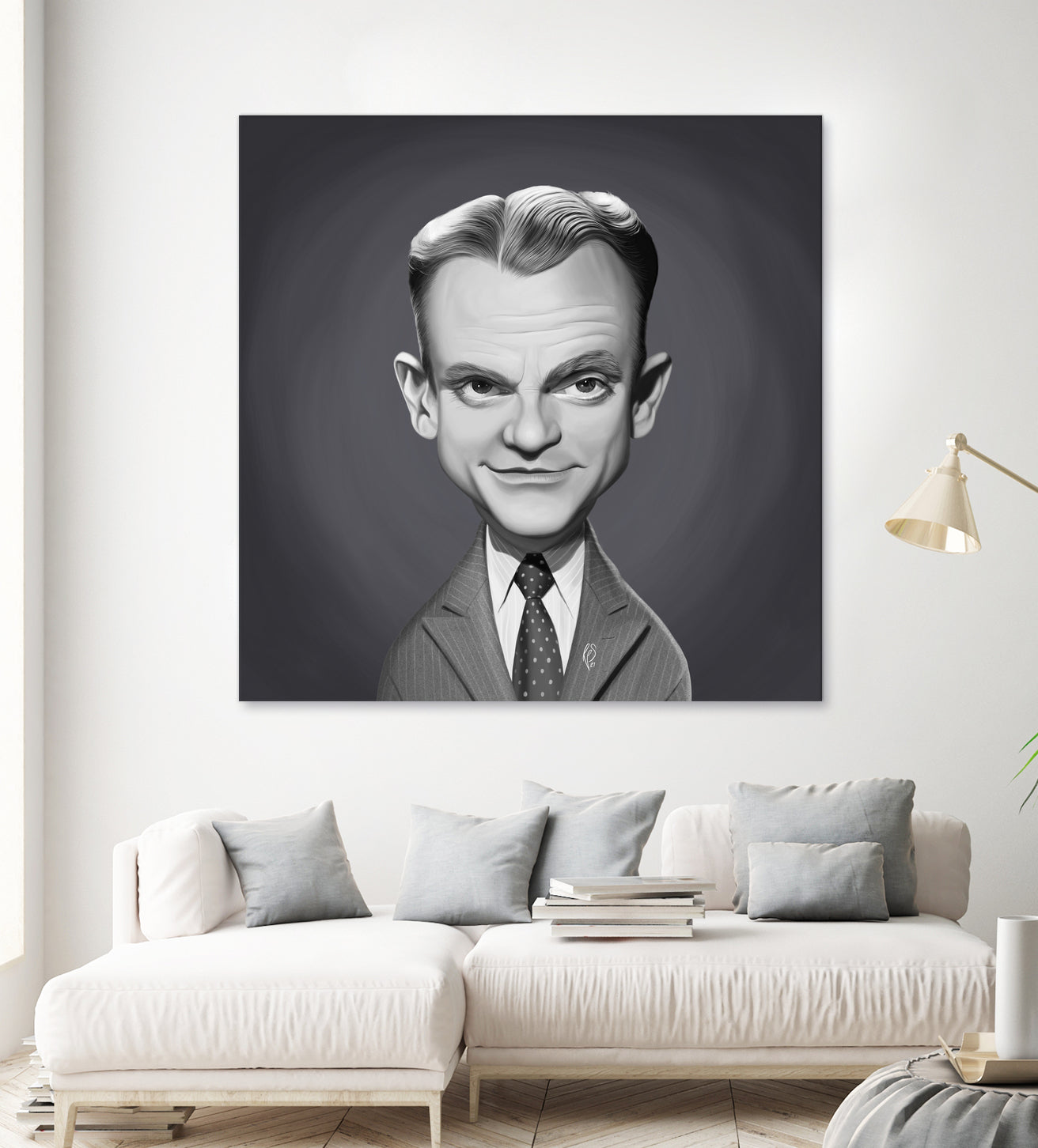 James Cagney by Rob Snow on GIANT ART - gray digital painting