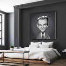 James Cagney by Rob Snow on GIANT ART - gray digital painting