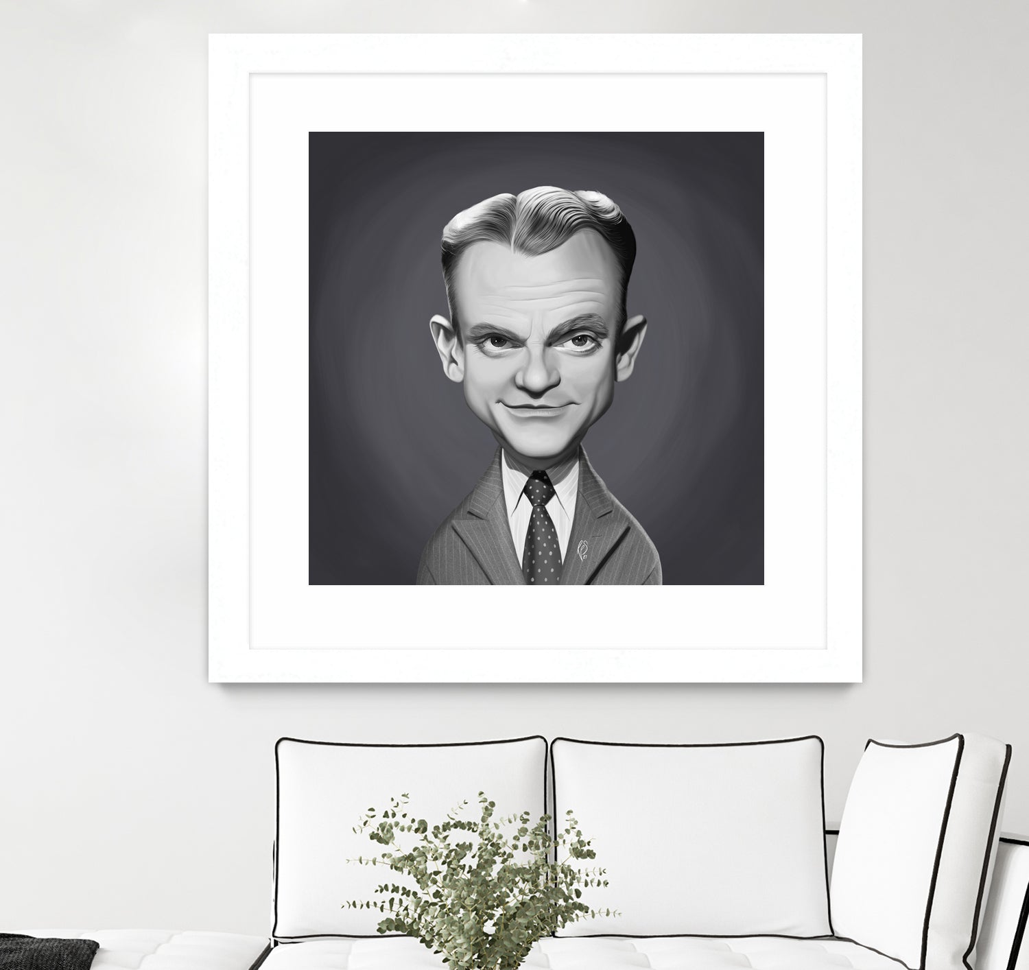 James Cagney by Rob Snow on GIANT ART - gray digital painting