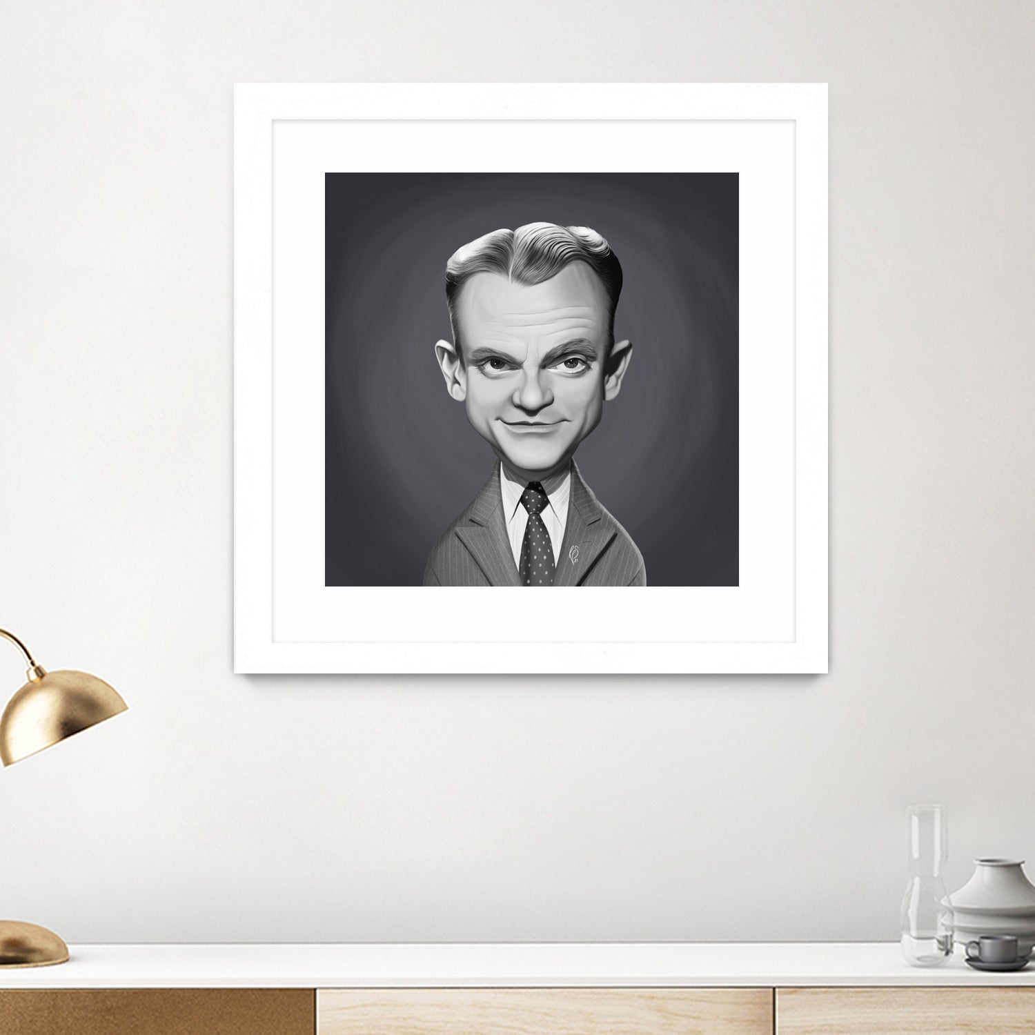 James Cagney by Rob Snow on GIANT ART - gray digital painting