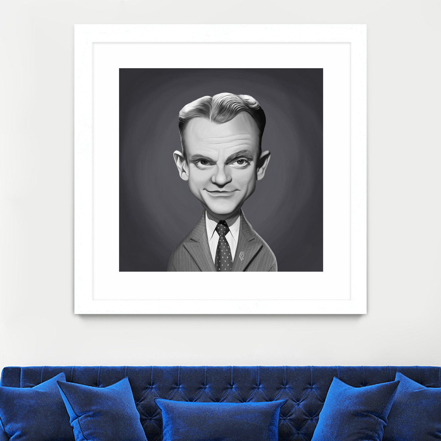 James Cagney by Rob Snow on GIANT ART - gray digital painting