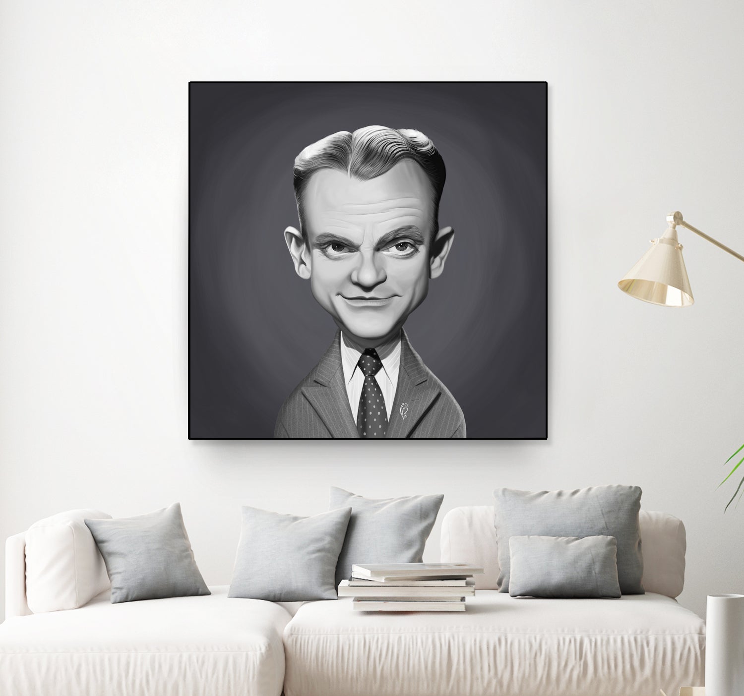 James Cagney by Rob Snow on GIANT ART - gray digital painting