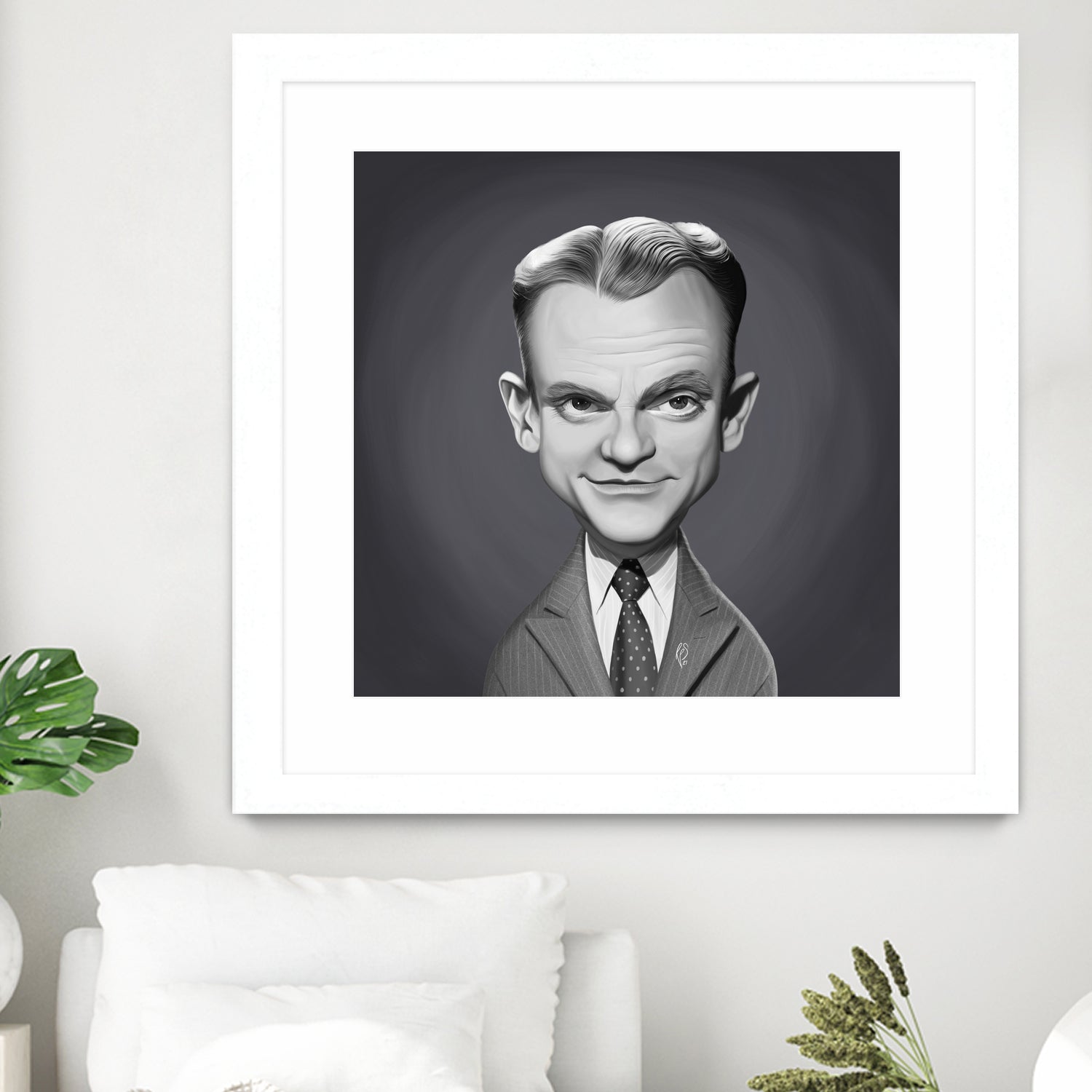 James Cagney by Rob Snow on GIANT ART - gray digital painting