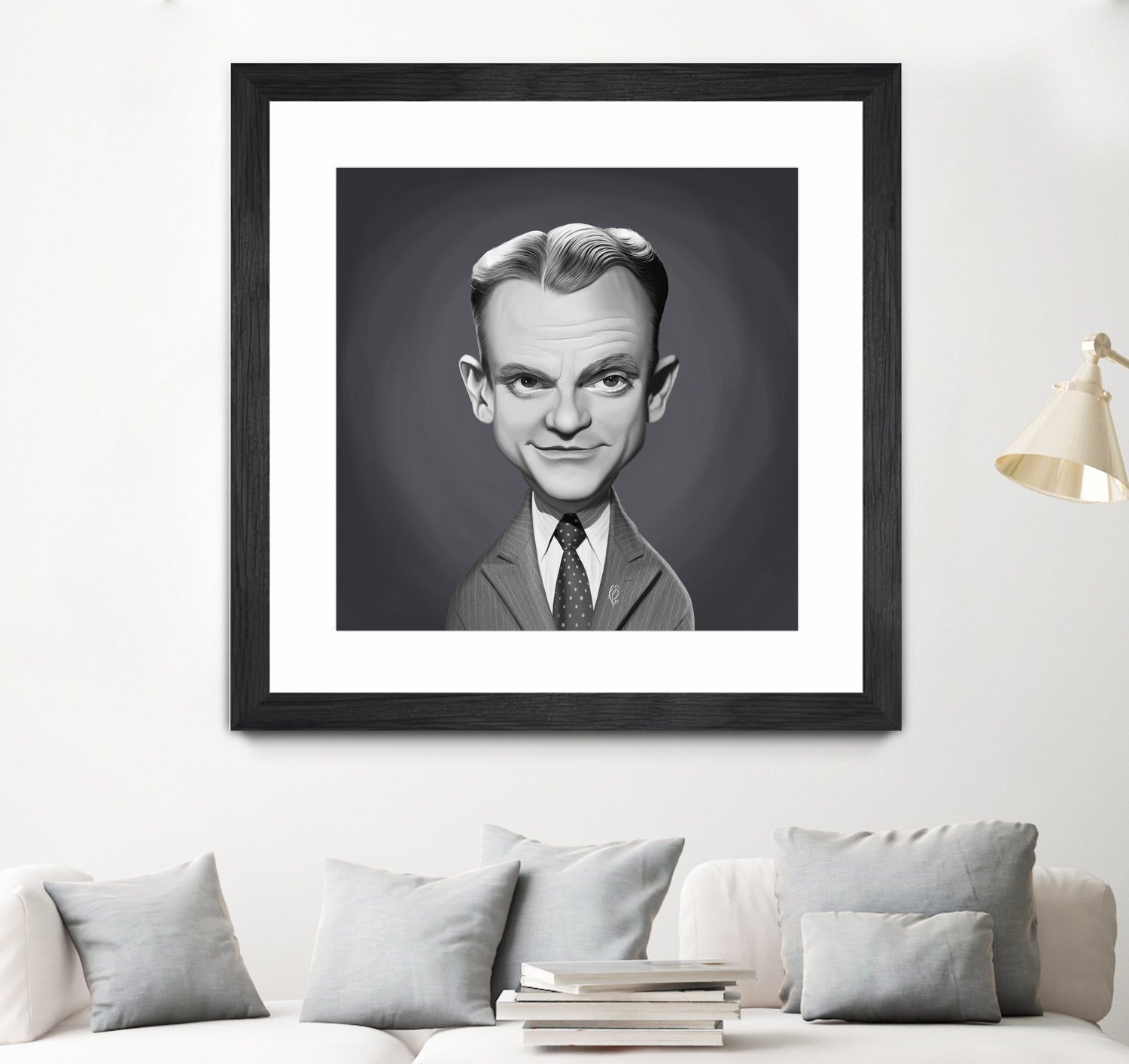 James Cagney by Rob Snow on GIANT ART - gray digital painting