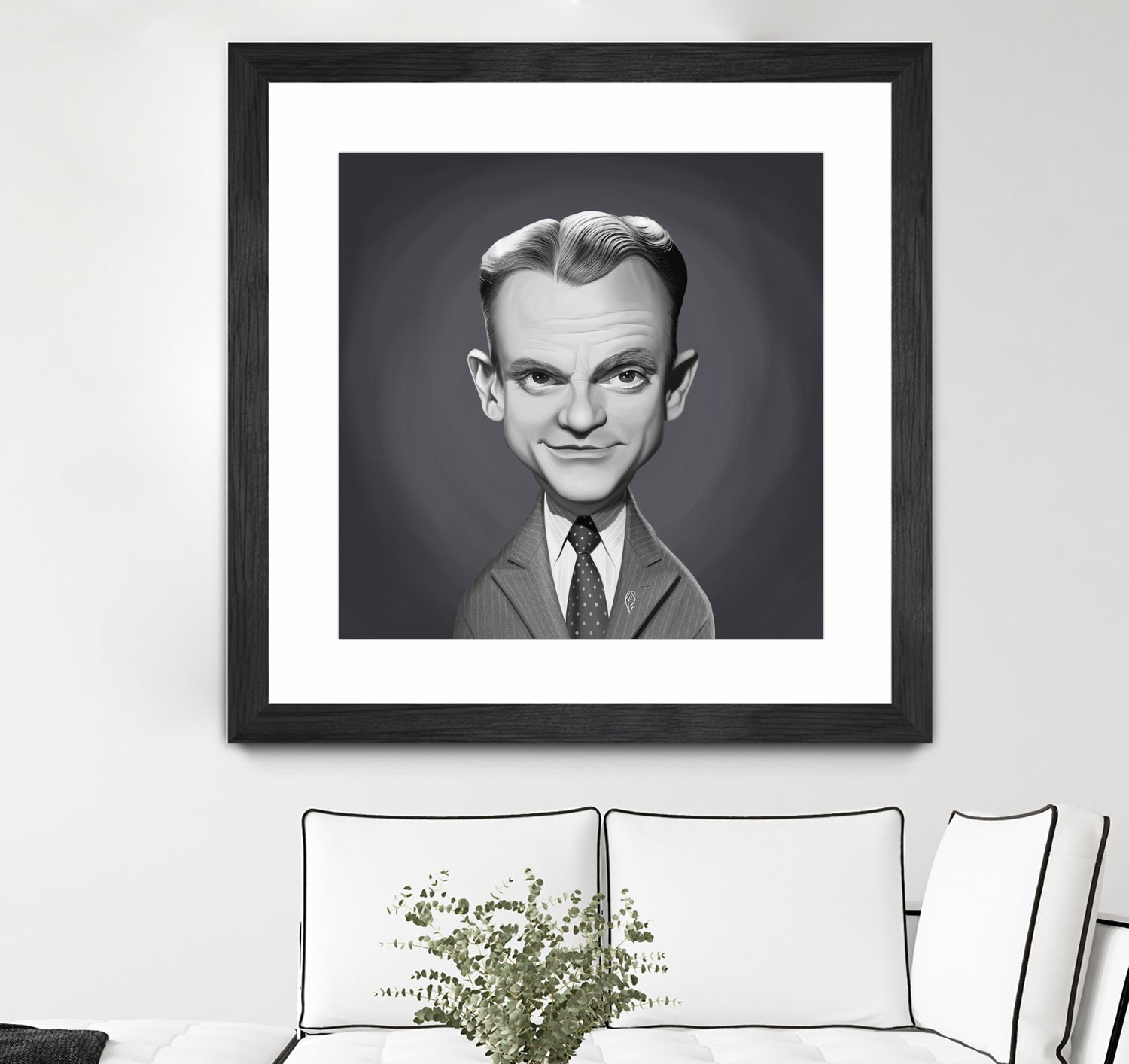 James Cagney by Rob Snow on GIANT ART - gray digital painting