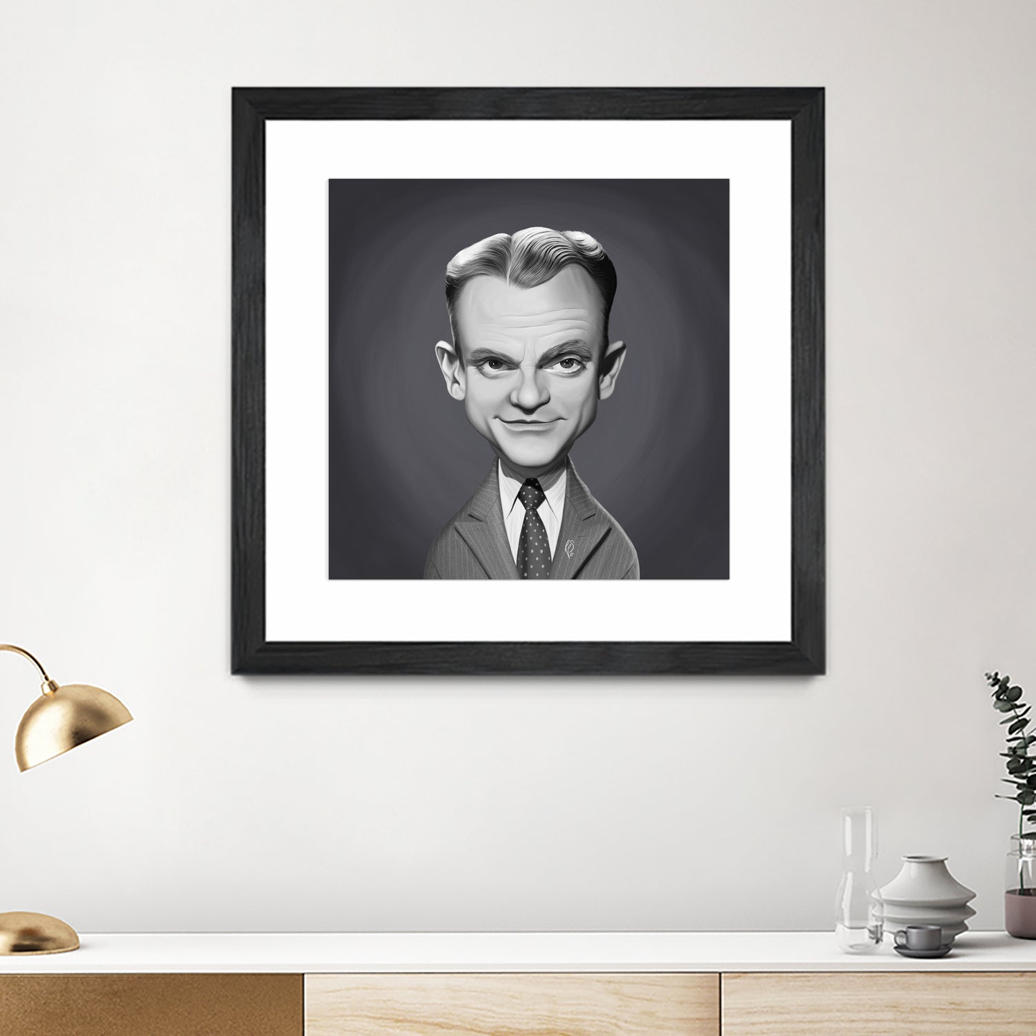 James Cagney by Rob Snow on GIANT ART - gray digital painting