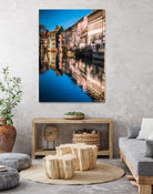 Maisons à colombages - Strasbourg by Mikael HOUITTE on GIANT ART - red photo illustration