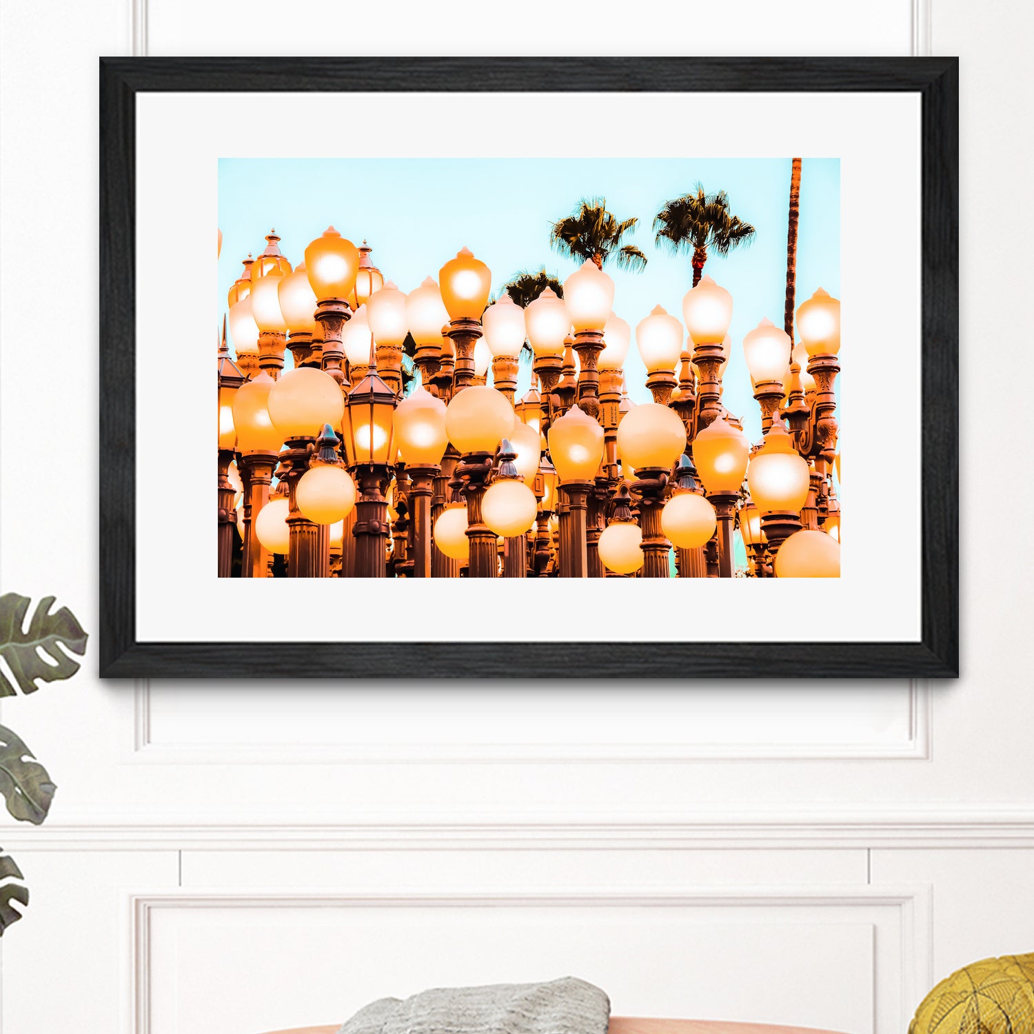 Urban Lights at LACMA art museum, Los Angeles by sutee monchitnukul on GIANT ART - orange photo manipulation