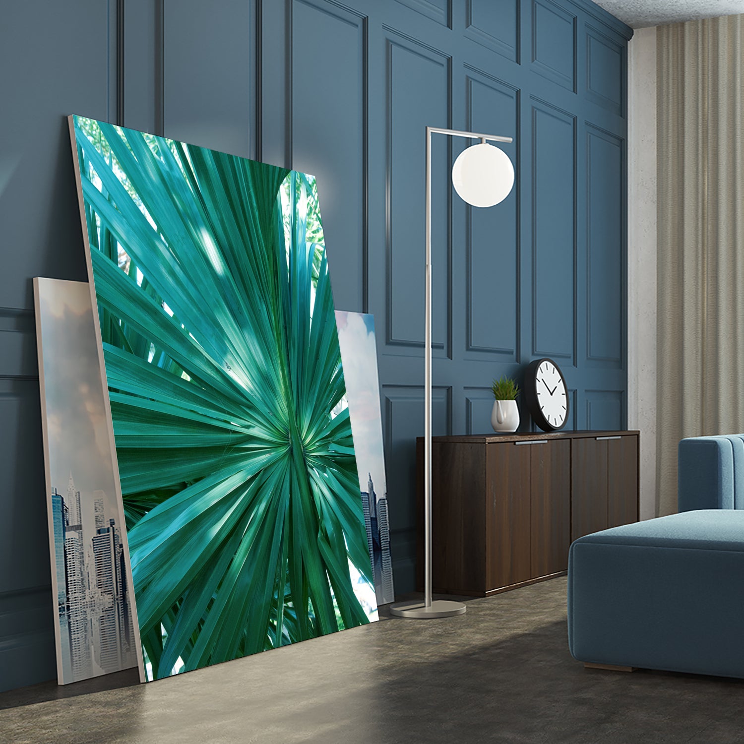 Tropical Fan Palm Finesse #1 #tropical #wall #decor #art by Anita & Bella Jantz on GIANT ART - green photo manipulation